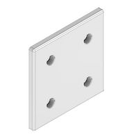 MODULAR SOLUTIONS ALUMINUM CONNECTING PLATE 90MM X 90MM FLAT TIE W/HARDWARE